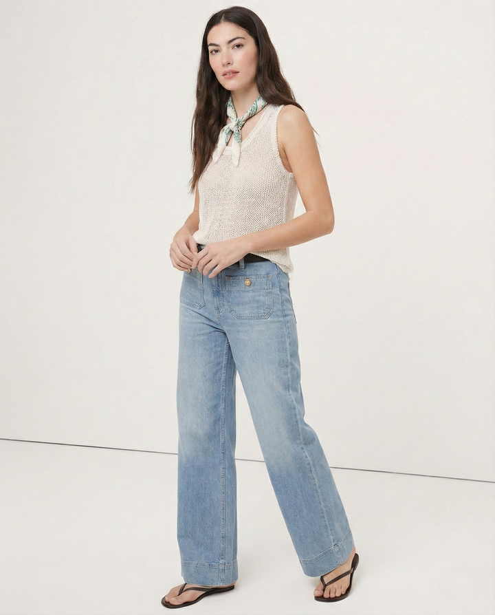 Johanne | High Waist Wide Leg Denim Jeans