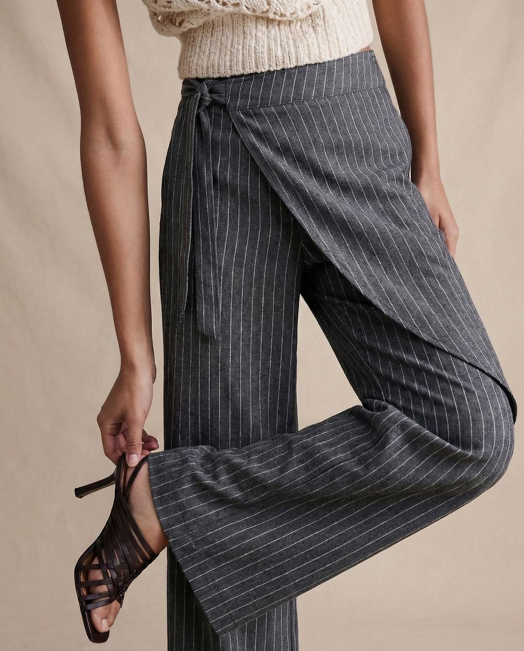 Paquerette | Cotton Pinstripe Trousers