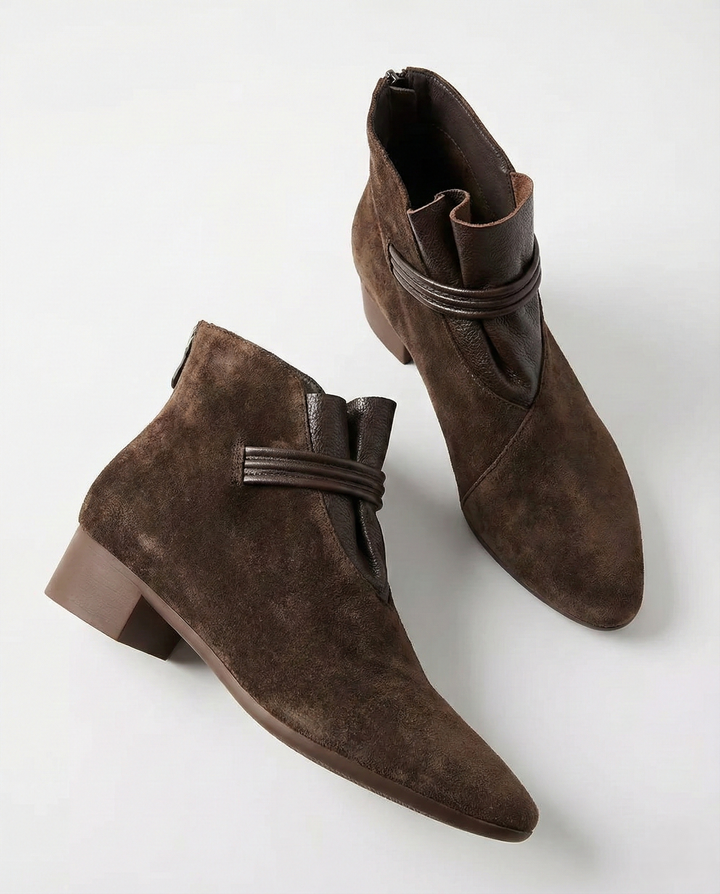 Rosemarie | Cow Suede Pointed Boots