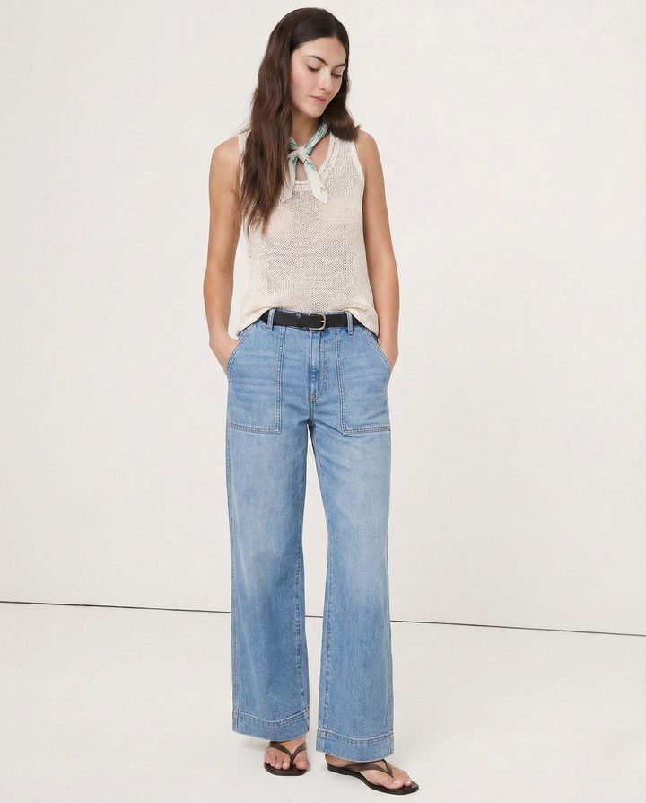 Johanne | High Waist Wide Leg Denim Jeans