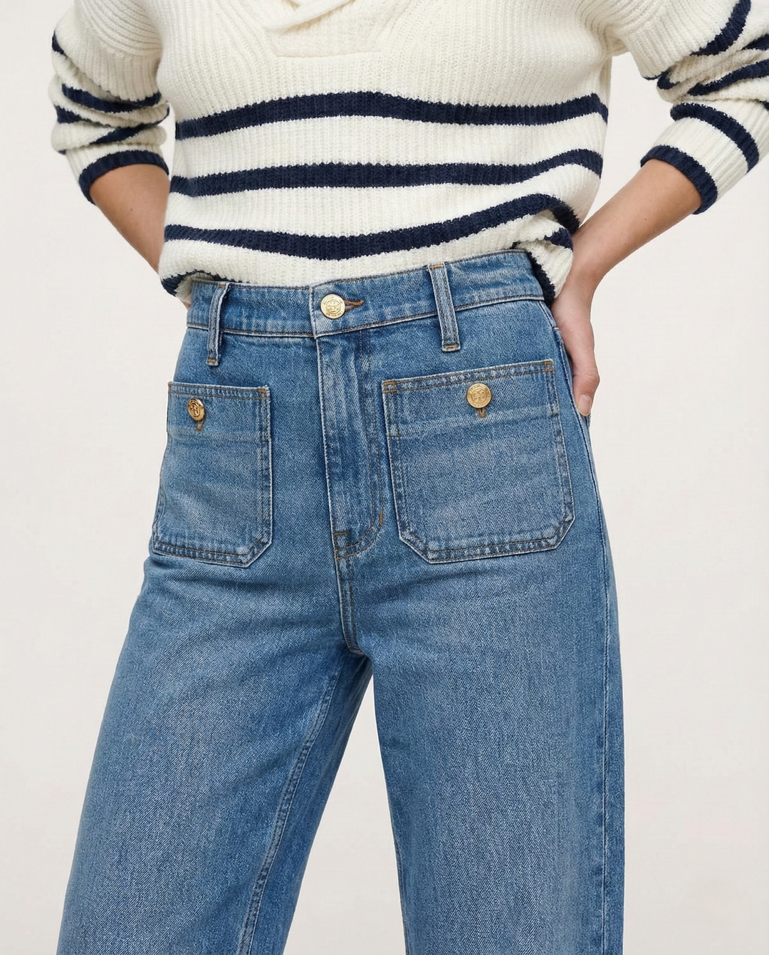 Johanne | High Waist Wide Leg Denim Jeans
