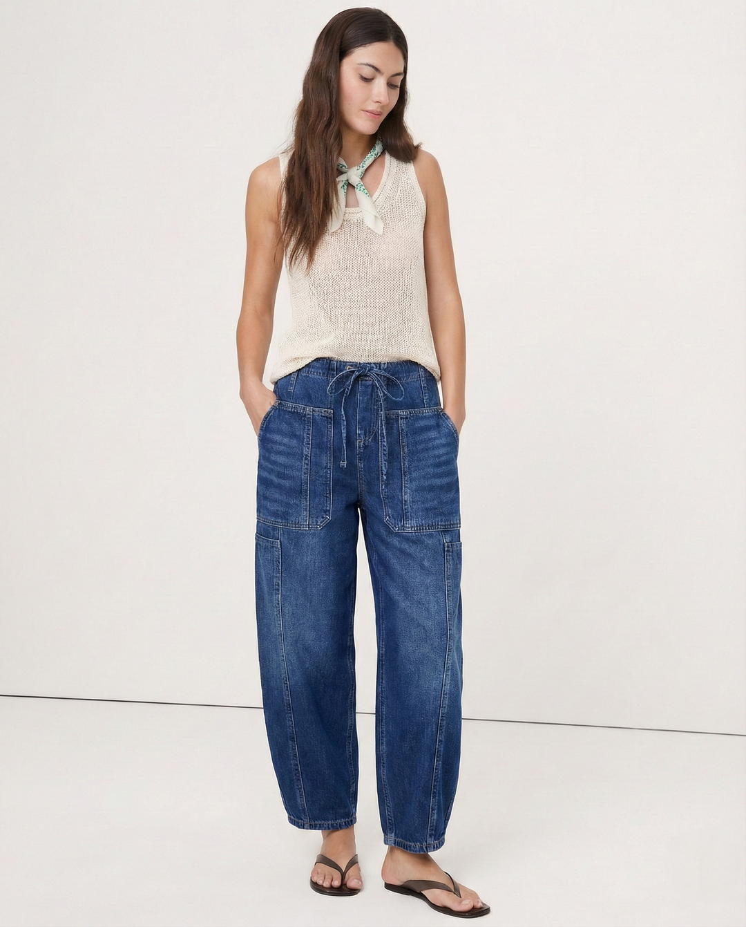 Maryse | Pull-On 100% Cotton Denim Jeans