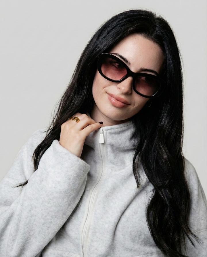 Gradient Lens Oversized Sunglasses