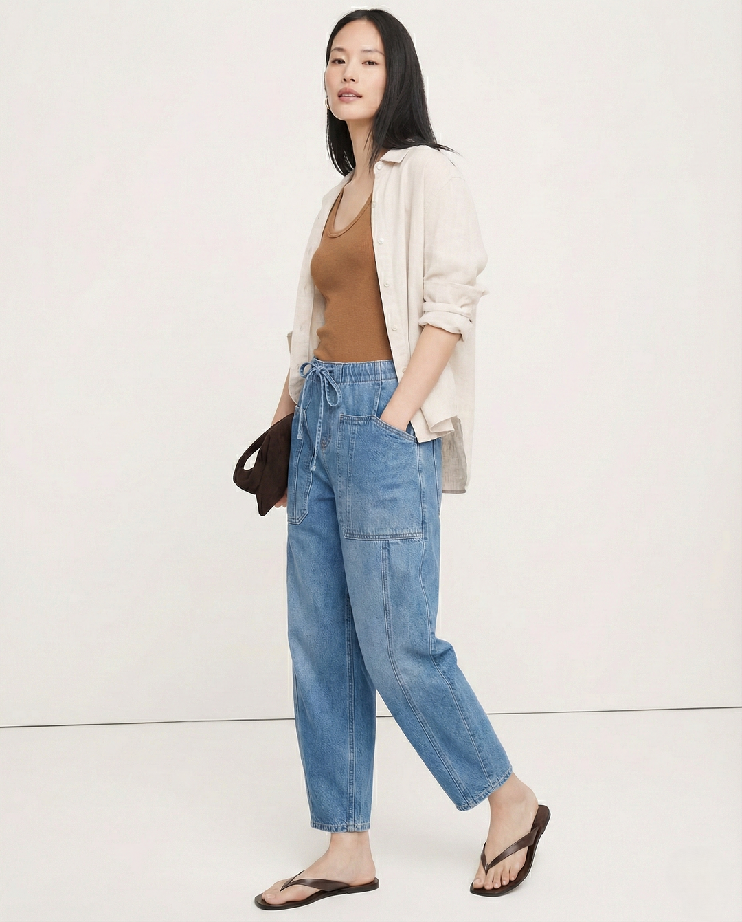 Maryse | Pull-On 100% Cotton Denim Jeans