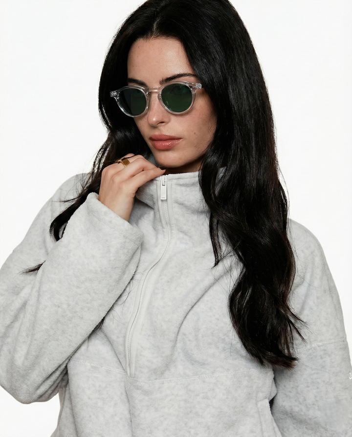 Two Tone Round UV400 Sunglasses