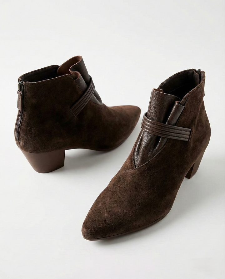 Rosemarie | Cow Suede Pointed Boots