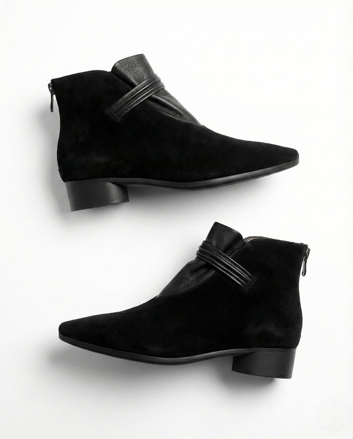 Rosemarie | Cow Suede Pointed Boots