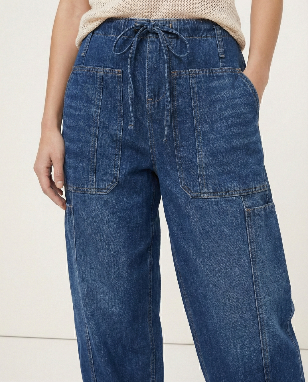 Maryse | Pull-On 100% Cotton Denim Jeans