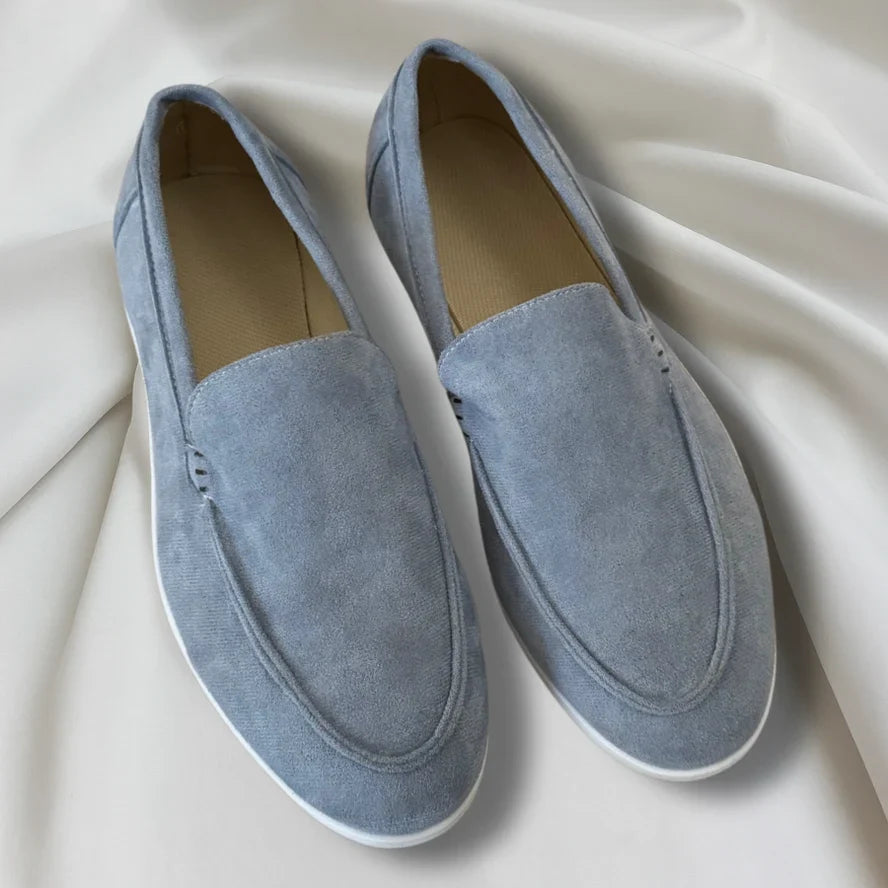 Henri | Apron Stitch Suede Loafers