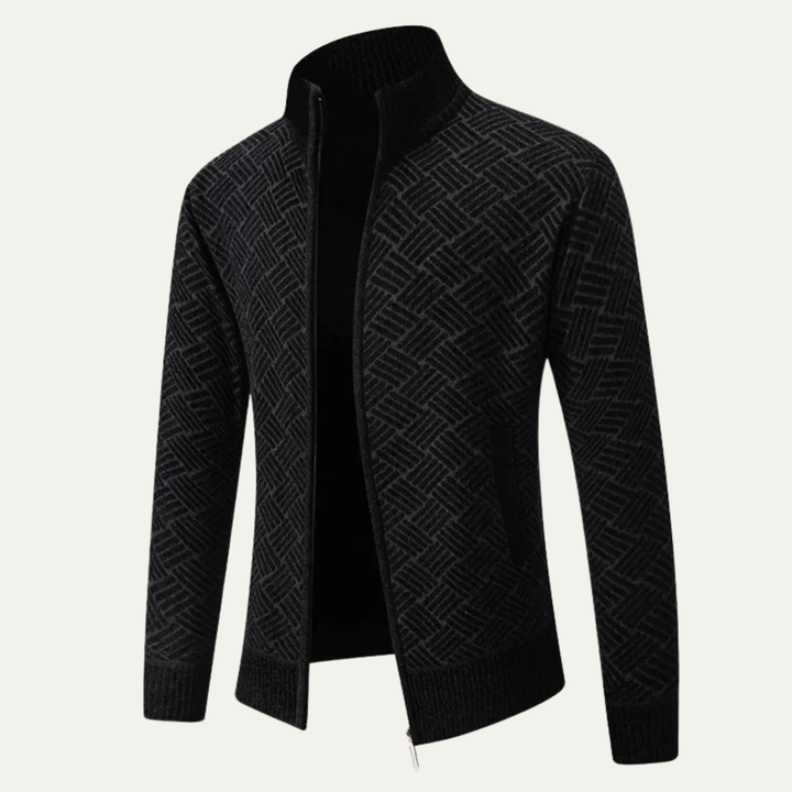 Antoine | Brushed Fleece Zip Cardigan