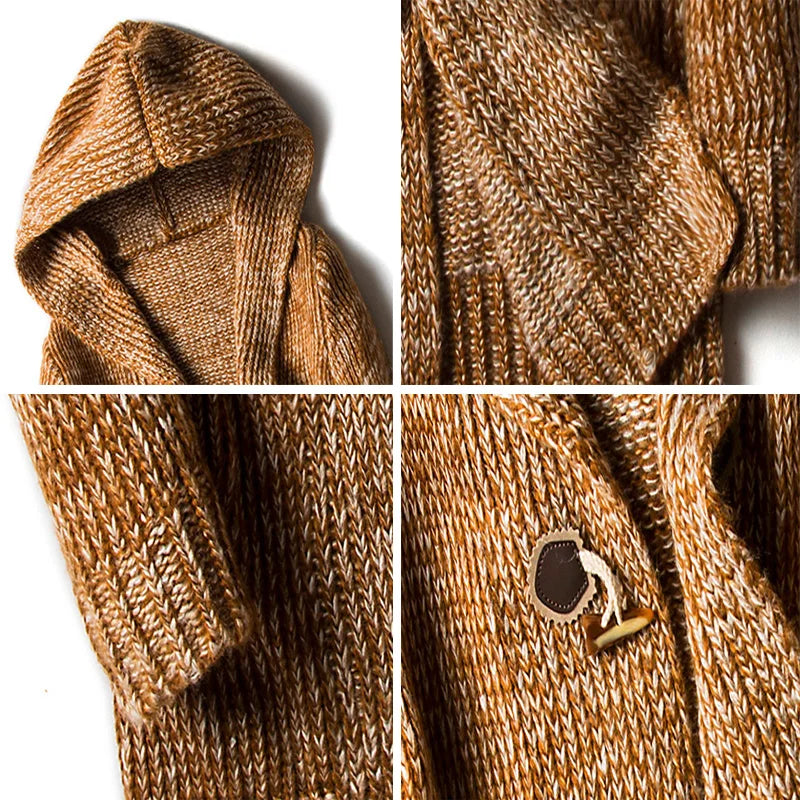 Cyprien | Wool Blend Hooded Cardigan