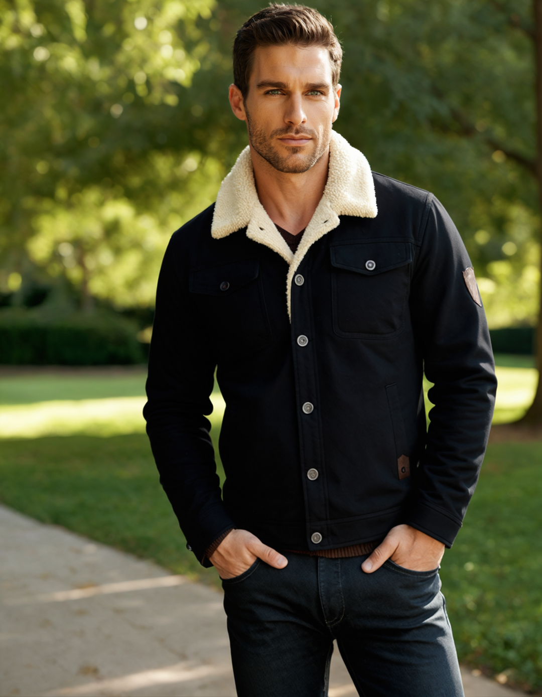 Ulric | Fleece Lined Button Front Jacket