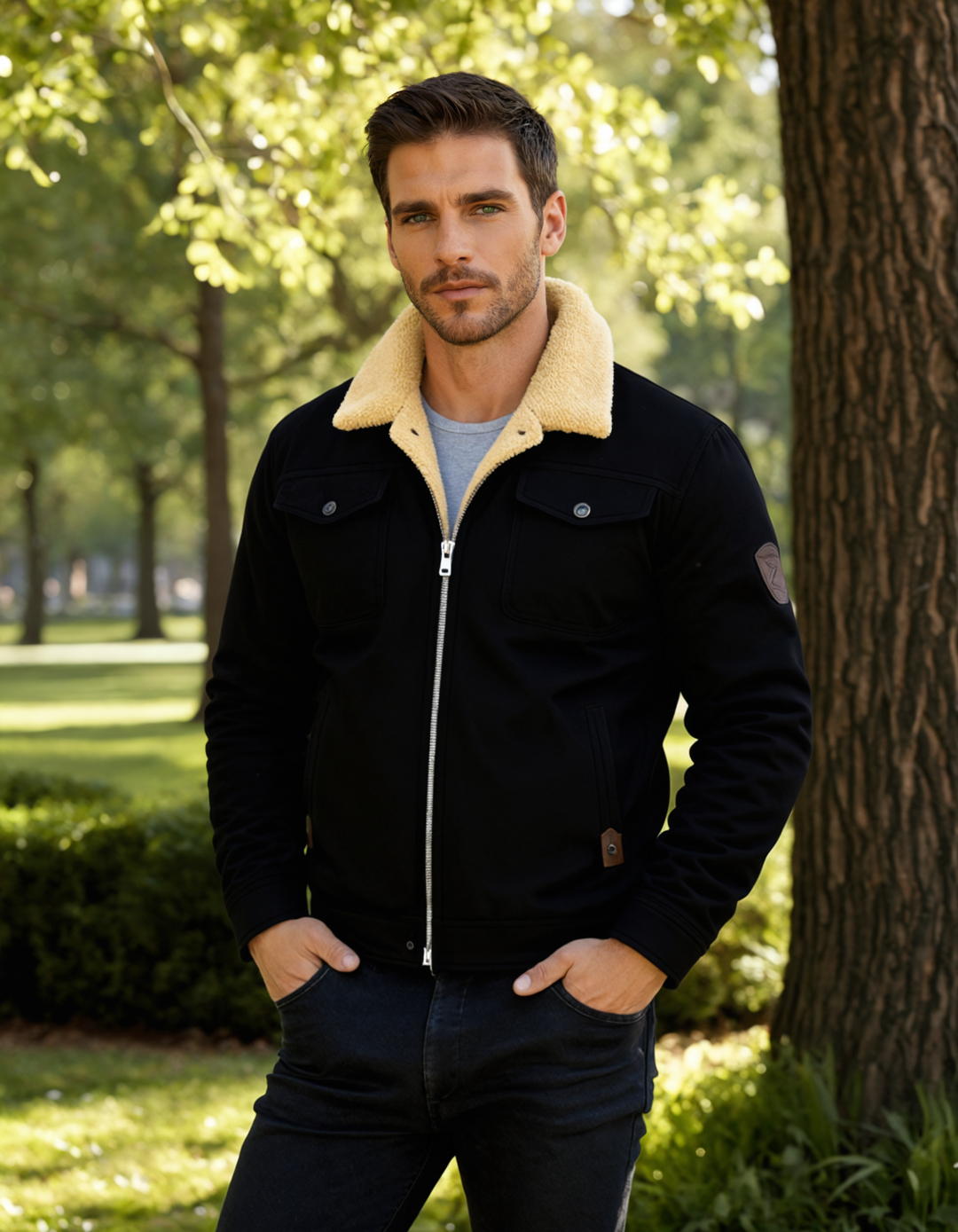 Ulric | Fleece Lined Button Front Jacket
