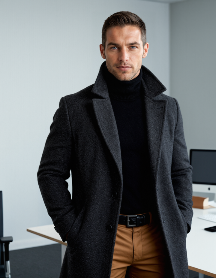 Lucien | Tailored Cotton Overcoat