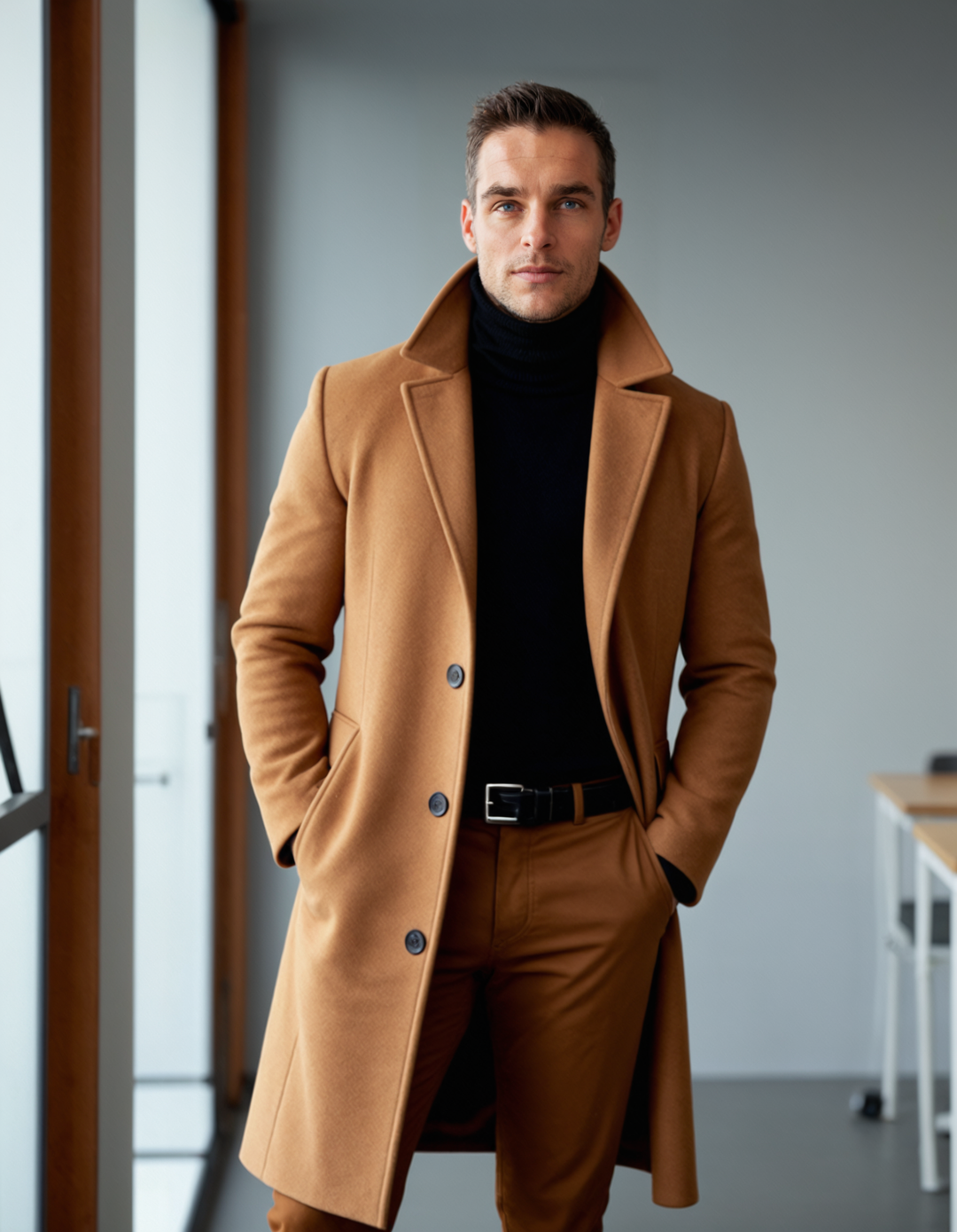 Lucien | Tailored Cotton Overcoat