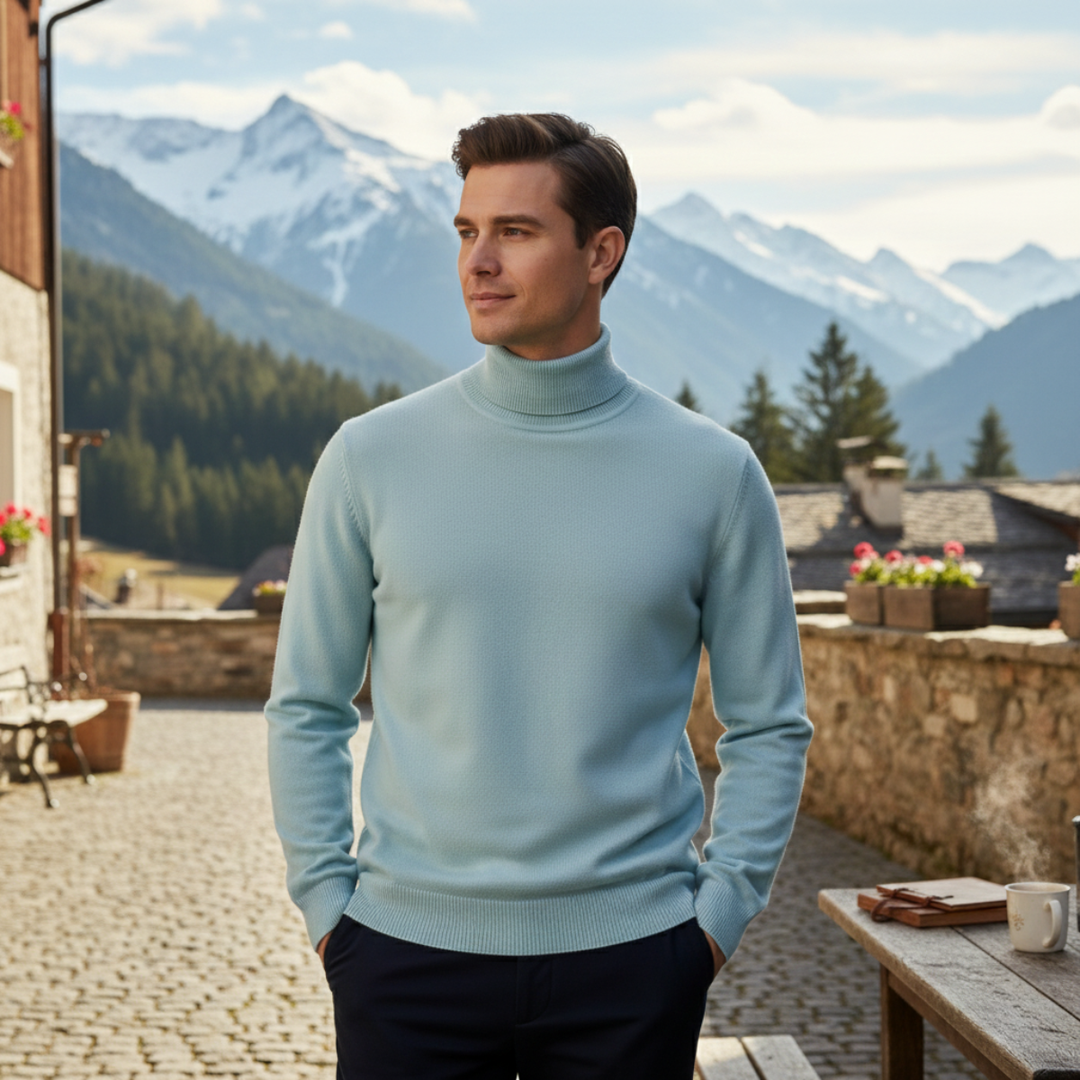 Donatien | Dense Ribbed High Neck Knit