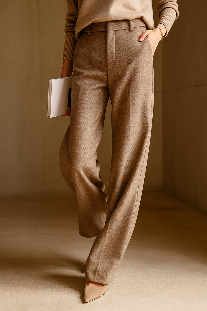 Colombine | 45% Wool Straight Leg Pants
