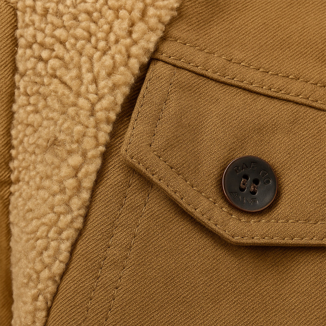 Ulric | Fleece Lined Button Front Jacket