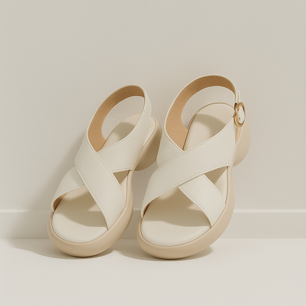 Bathilde | Crossover Band Padded Slides