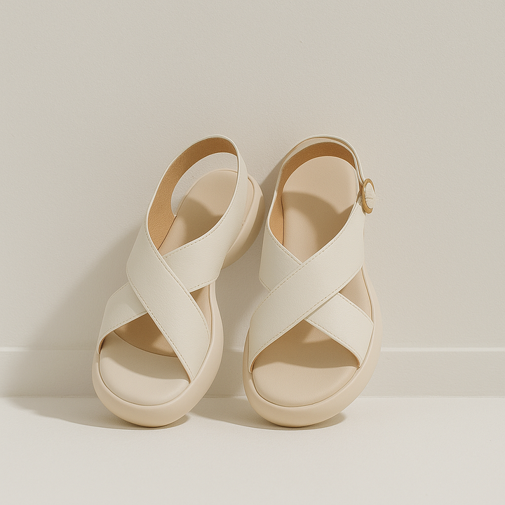 Bathilde | Crossover Band Padded Slides