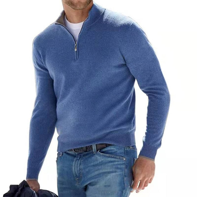 Marius | Cotton Blend Half Zip Knit