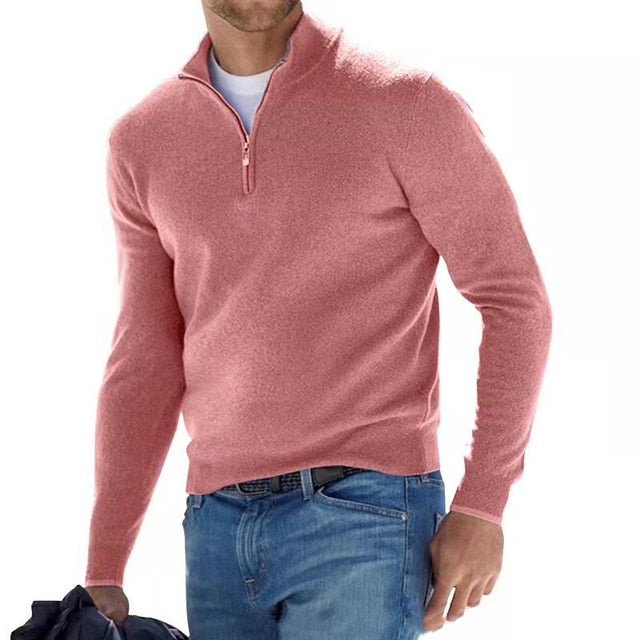 Marius | Cotton Blend Half Zip Knit