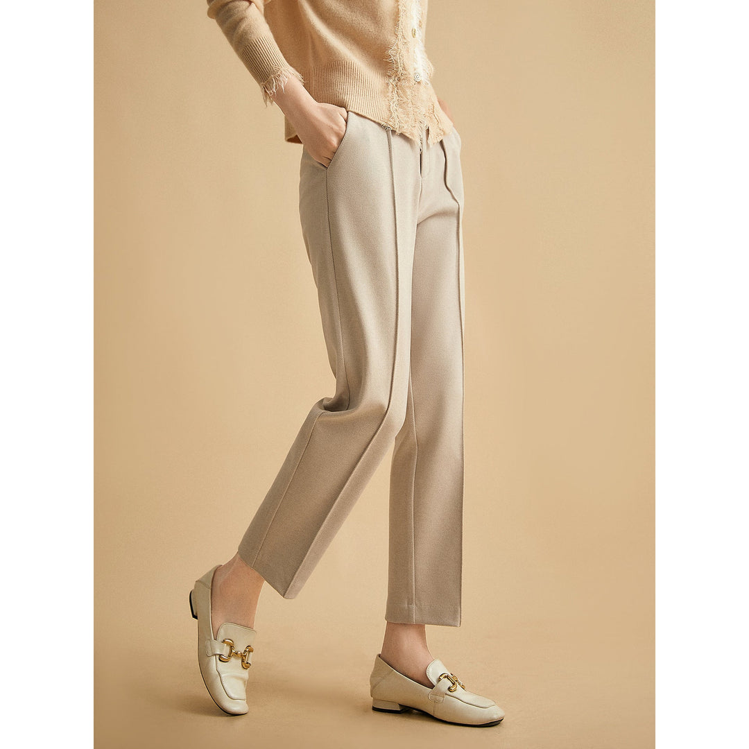 Pascaline | Wool Blend Tapered Trousers