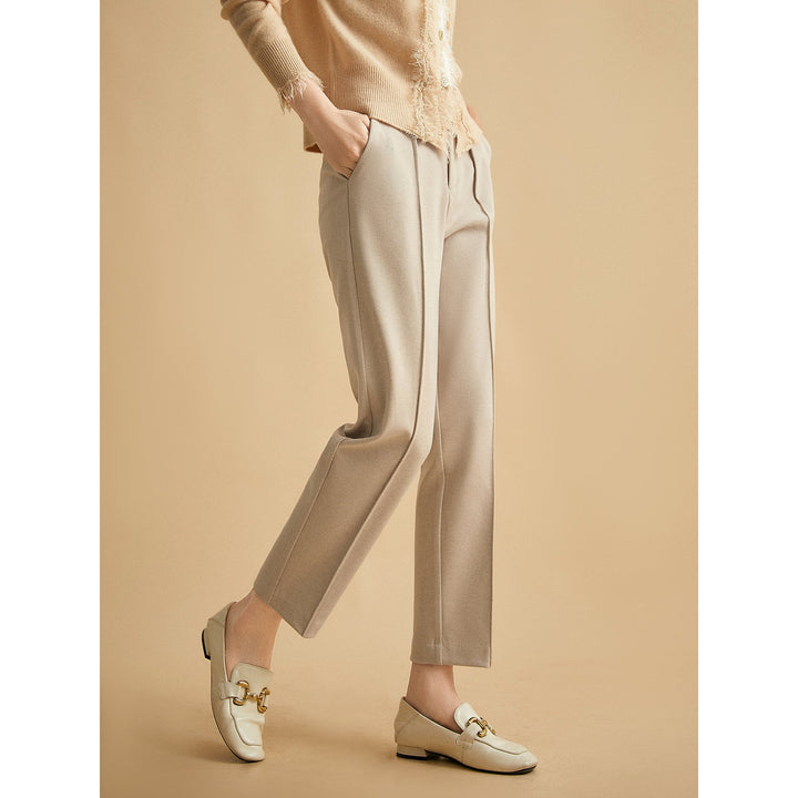 Pascaline | Wool Blend Tapered Trousers