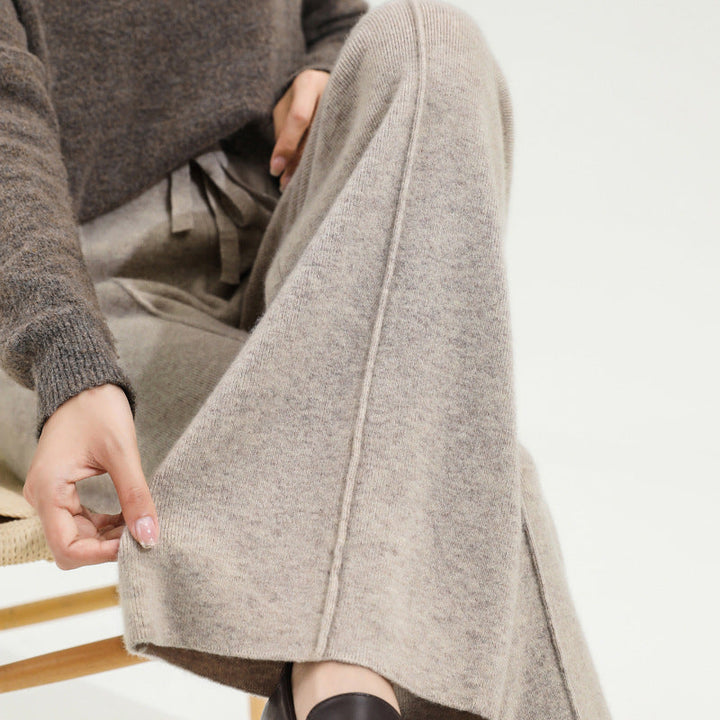 Hectorine | Merino Wool Wide Leg Trousers