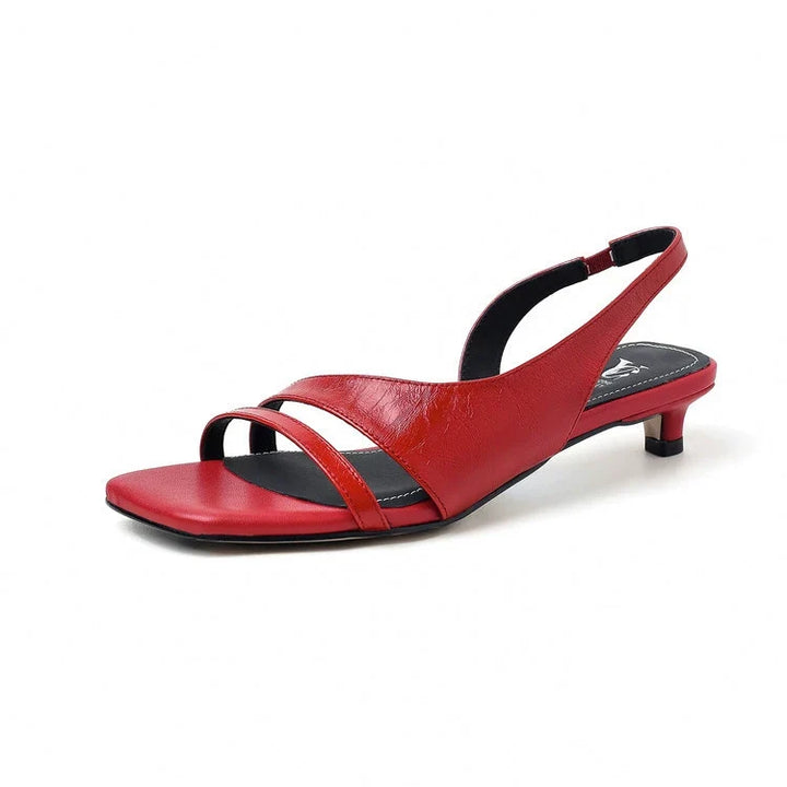 Estella | Sheepskin Lined Tie Strap Heels