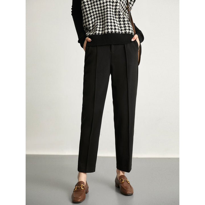 Pascaline | Wool Blend Tapered Trousers