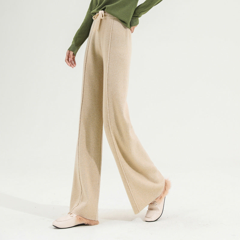 Hectorine | Merino Wool Wide Leg Trousers