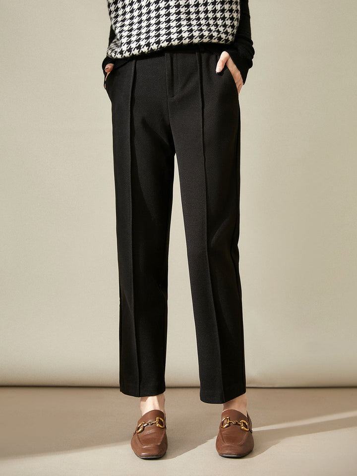 Pascaline | Wool Blend Tapered Trousers