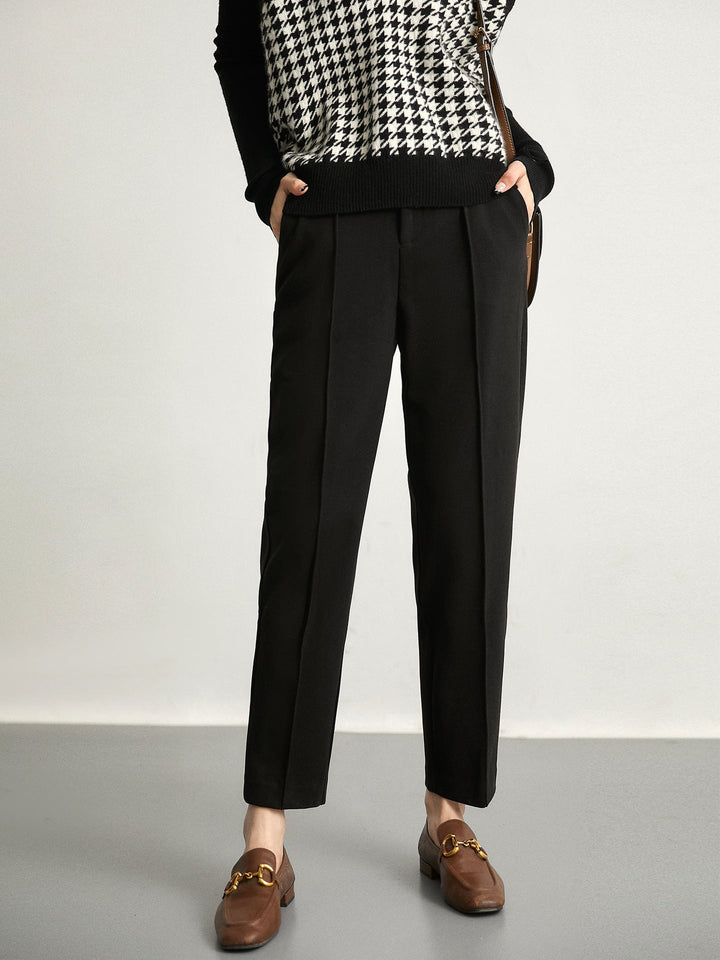Pascaline | Wool Blend Tapered Trousers
