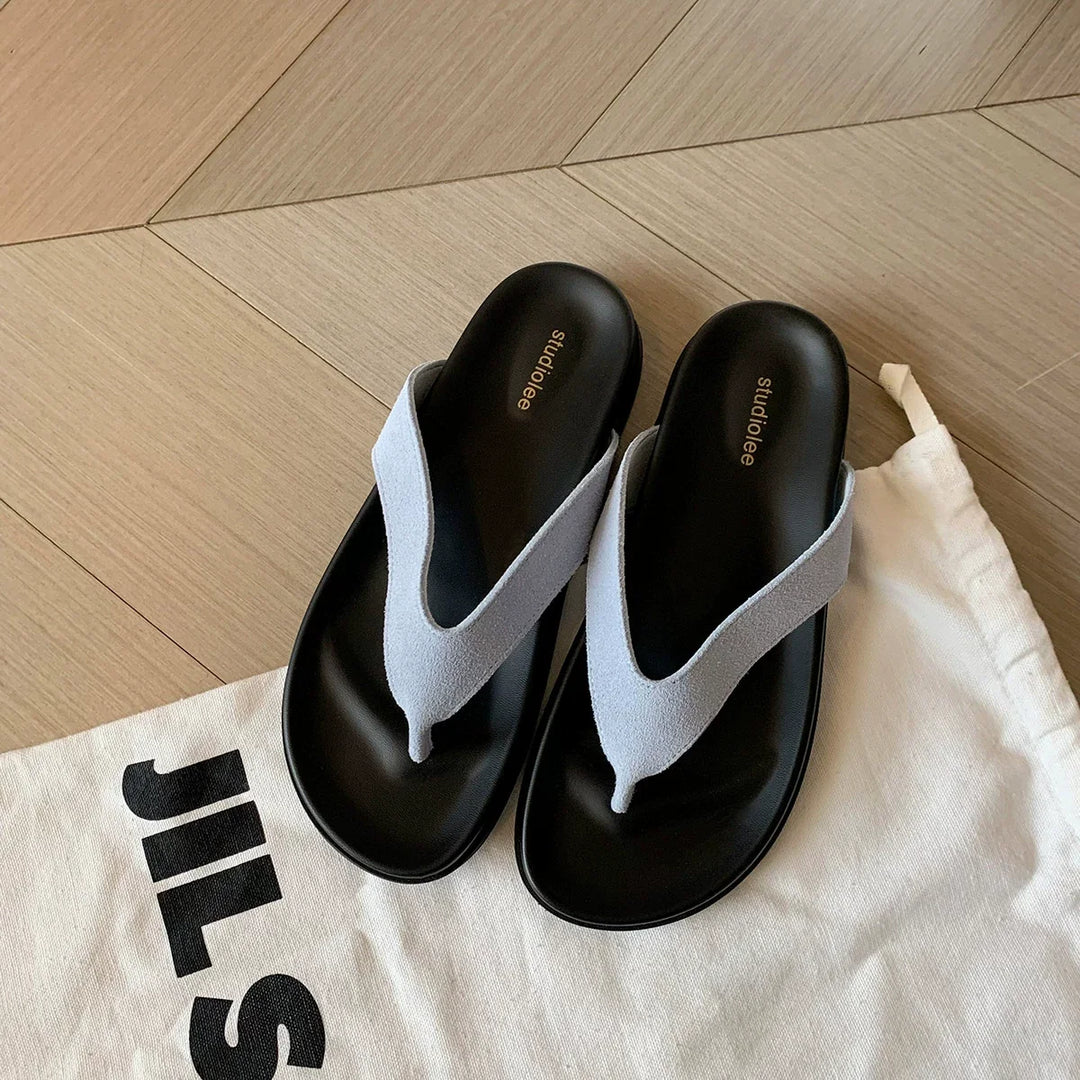 Myrna | Sheepskin Lined Thong Sandals