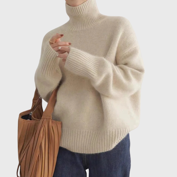 Helen | 100% Cashmere High Neck Sweater