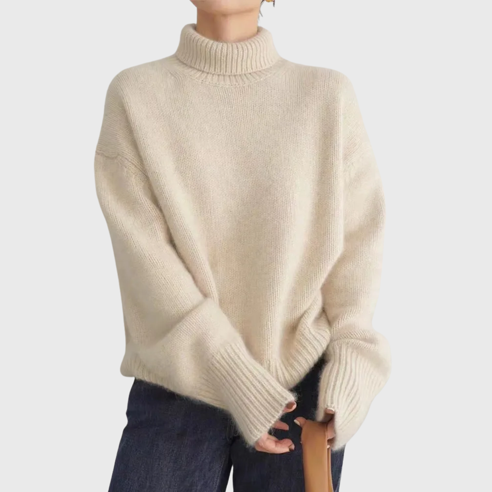 Helen | 100% Cashmere High Neck Sweater