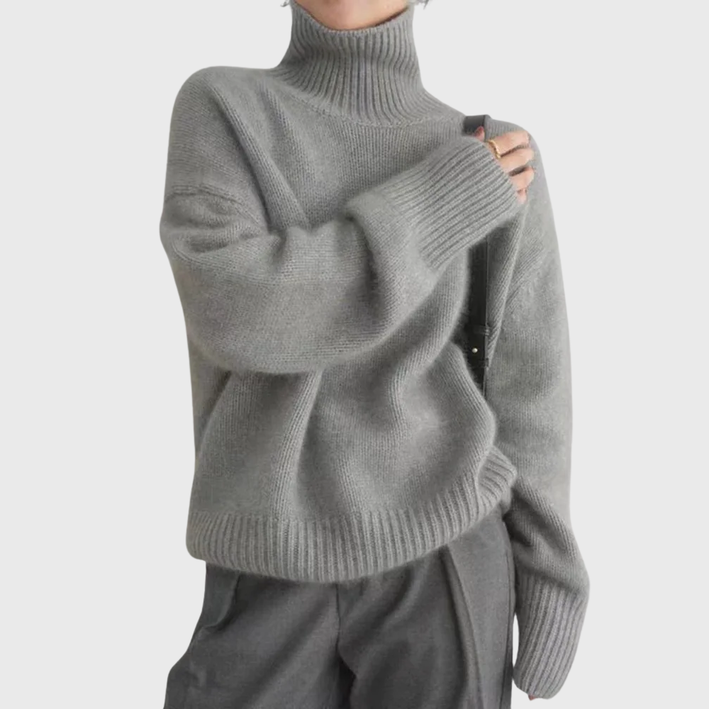 Helen | 100% Cashmere High Neck Sweater