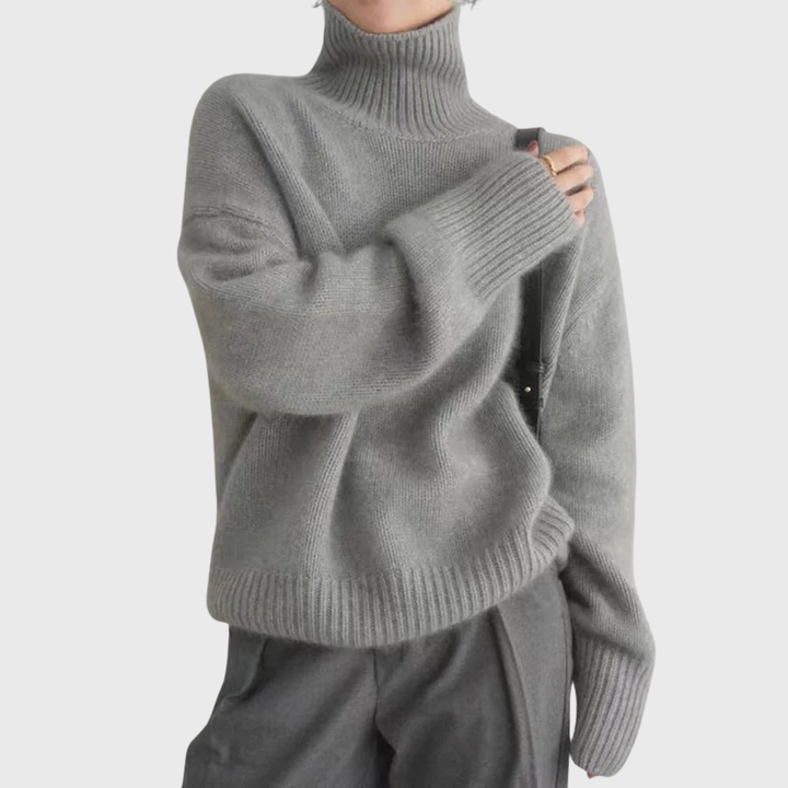 Helen | 100% Cashmere High Neck Sweater