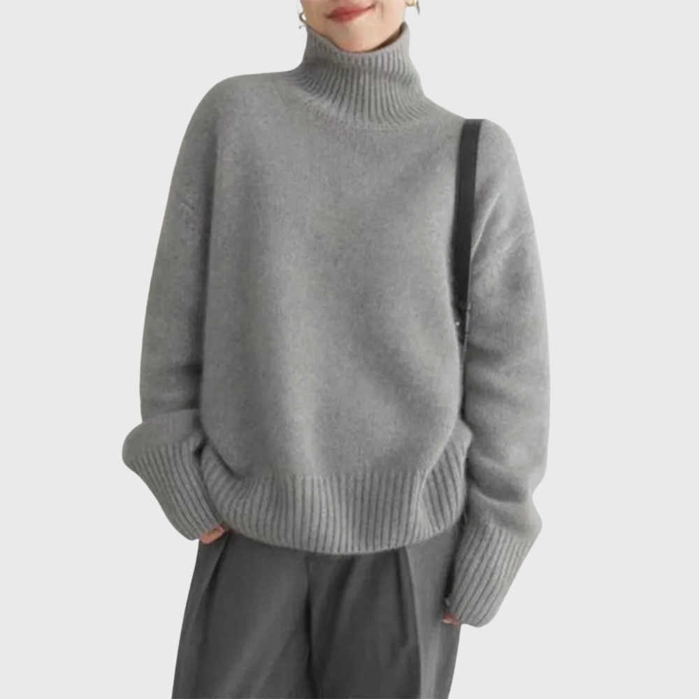 Helen | 100% Cashmere High Neck Sweater