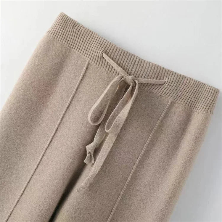 Hectorine | Merino Wool Wide Leg Trousers