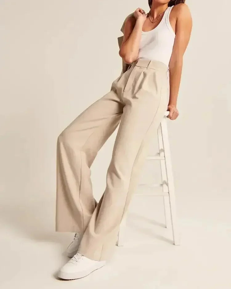 Liliane | High Waist Wide Leg Trousers