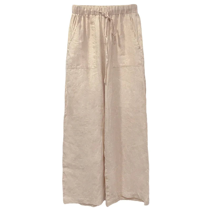 Delima | Pure Linen Drawstring Pants