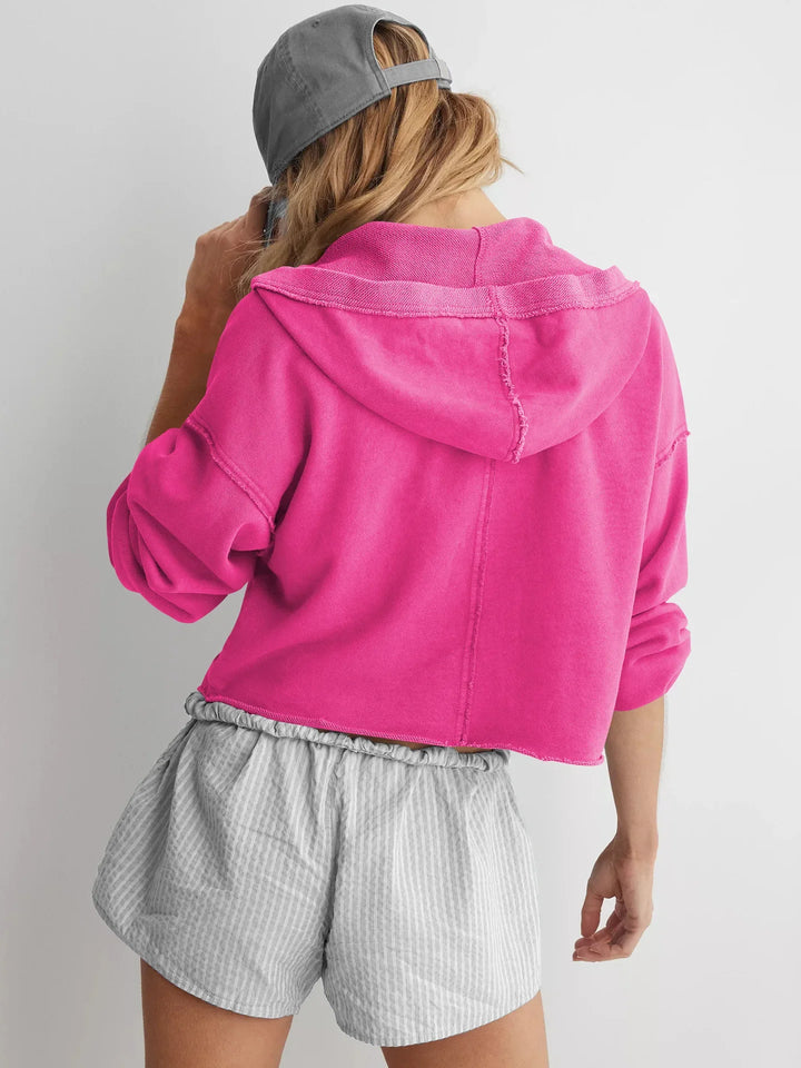 Philippa | 50% Cotton Cropped Hoodie