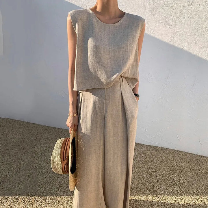 Donatienne | Tank and Wide Trouser Set