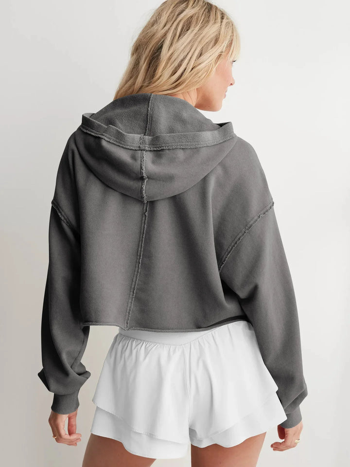 Philippa | 50% Cotton Cropped Hoodie