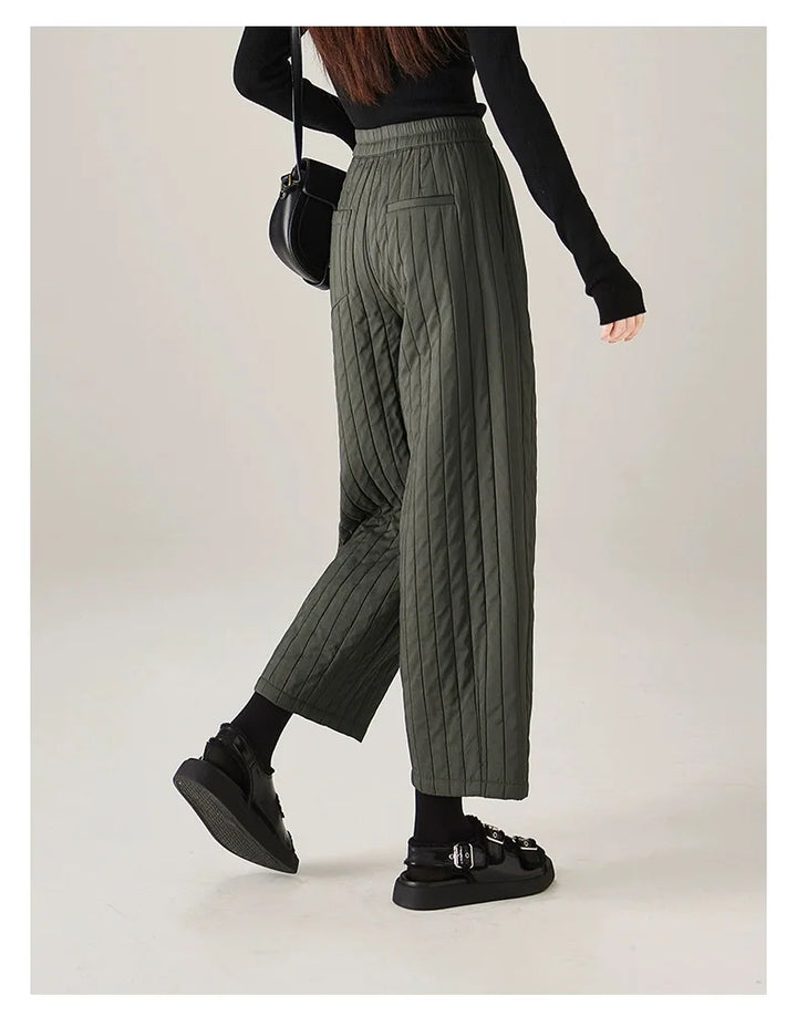 Helene | Quilted Insulated Wide Leg Pants