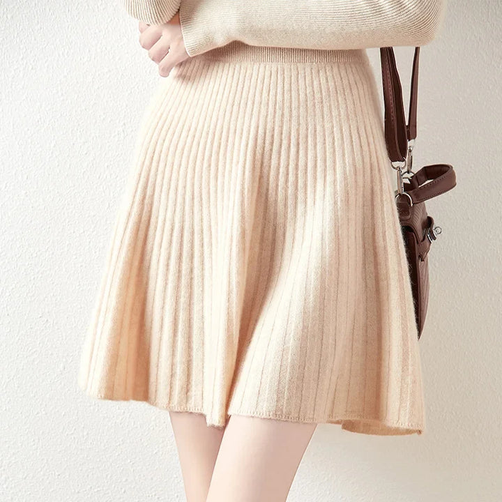 Laurentine | Merino Wool Mini Skirt