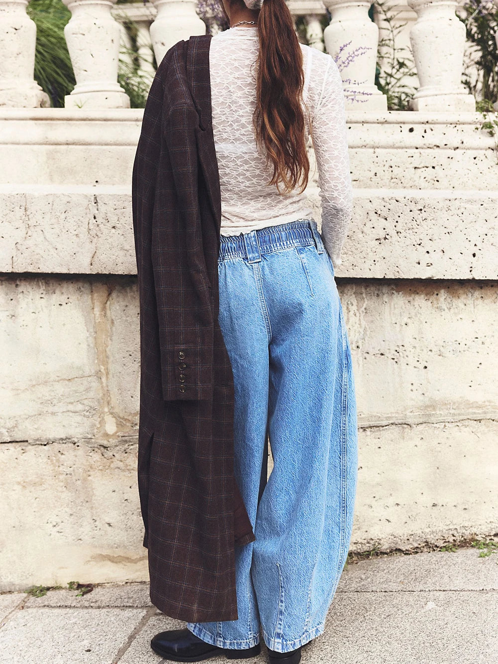 Julienne | Cotton Denim Drawstring Pants