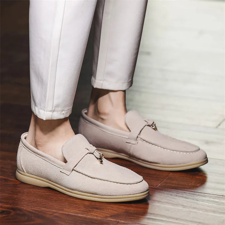 Maxime | Genuine Suede Tassel Loafers